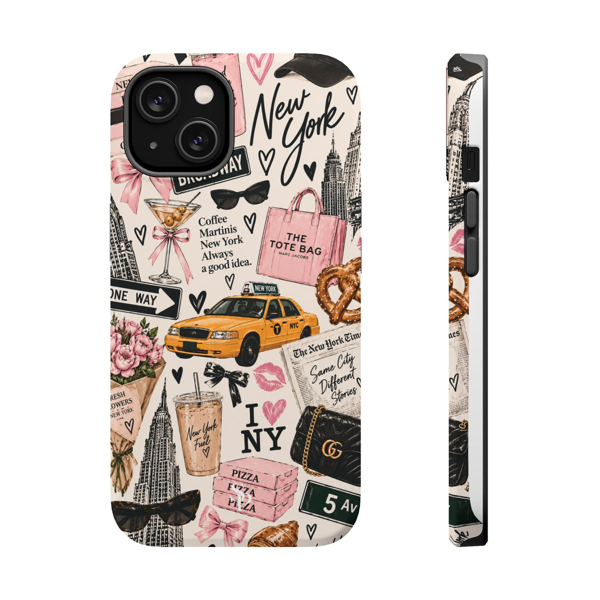 Pink New York Magnetic Phone Case