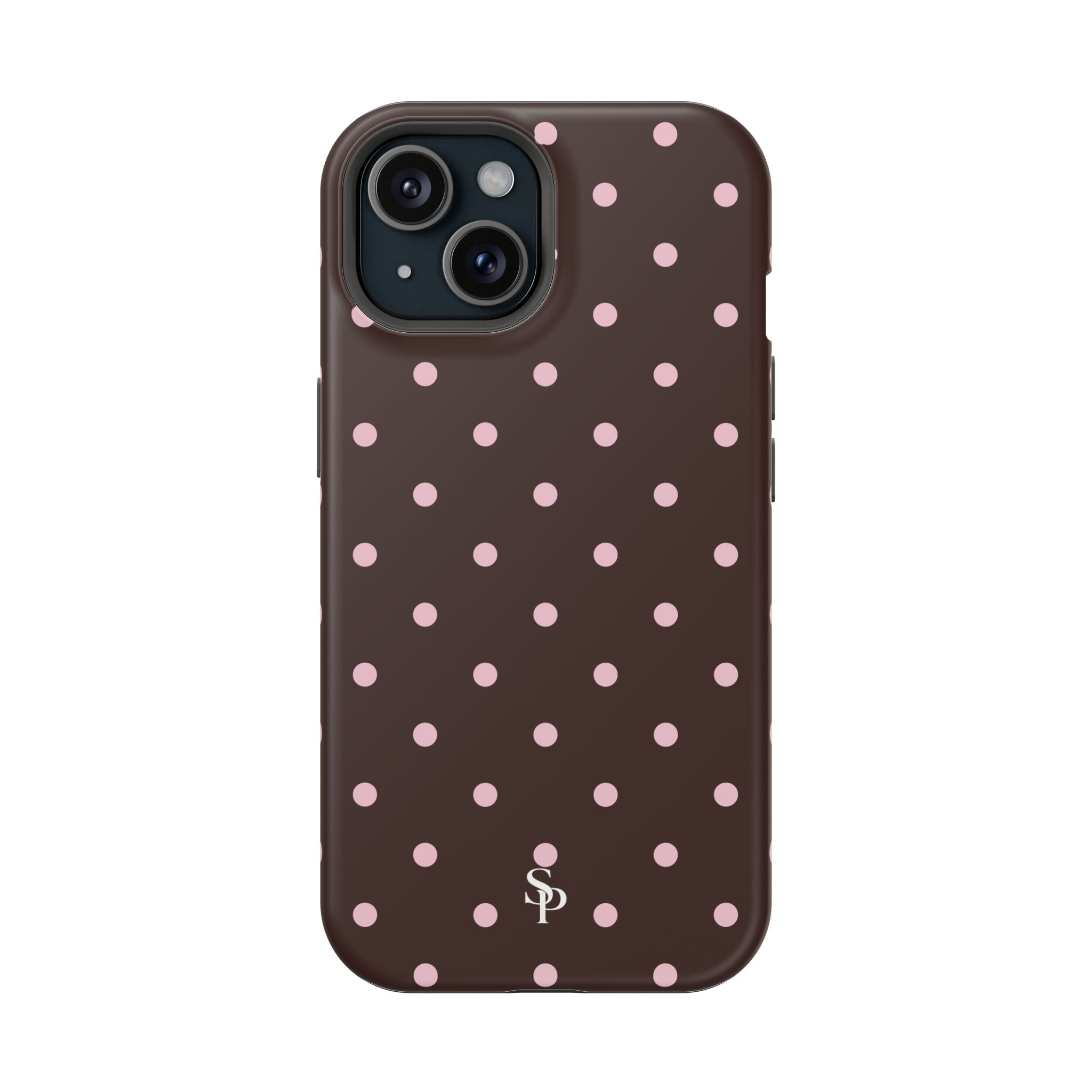 Brown Polka Dot Magnetic Impact-Resistant Phone Case
