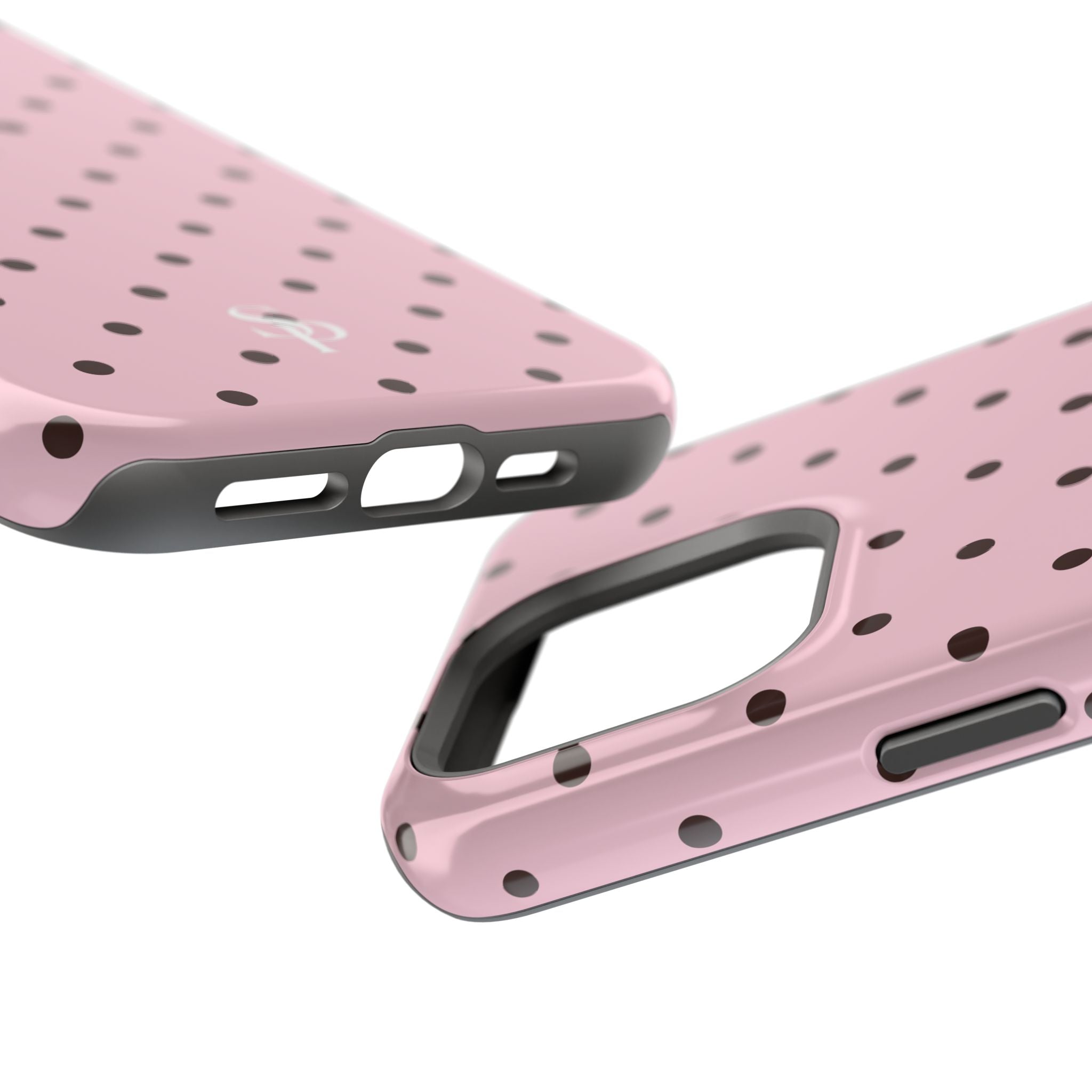 Pink Polka Dot Magnetic Impact Phone Case