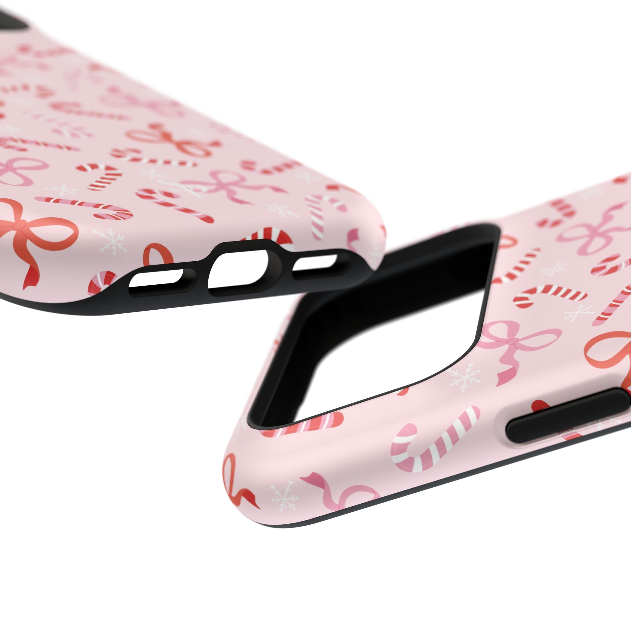 Candy Cane Impact-Resistant Phone Case - Limited Edition