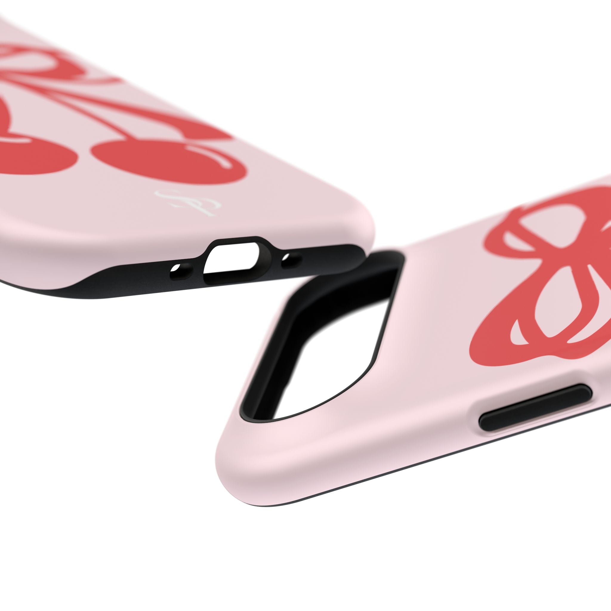 Cherry Bow Impact-Resistant Phone Case