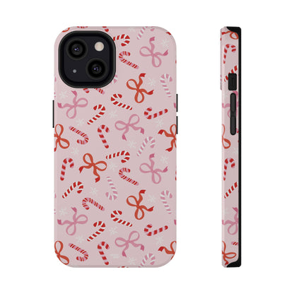 Candy Cane Impact-Resistant Phone Case - Limited Edition