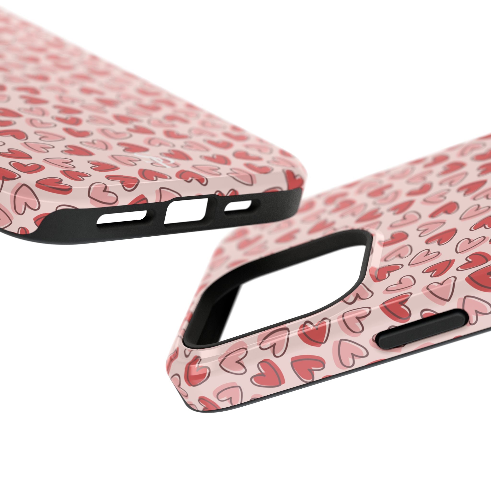 Heart Pattern Impact-Resistant Phone Case - Stylish Protection for Valentine's Day & Everyday Love