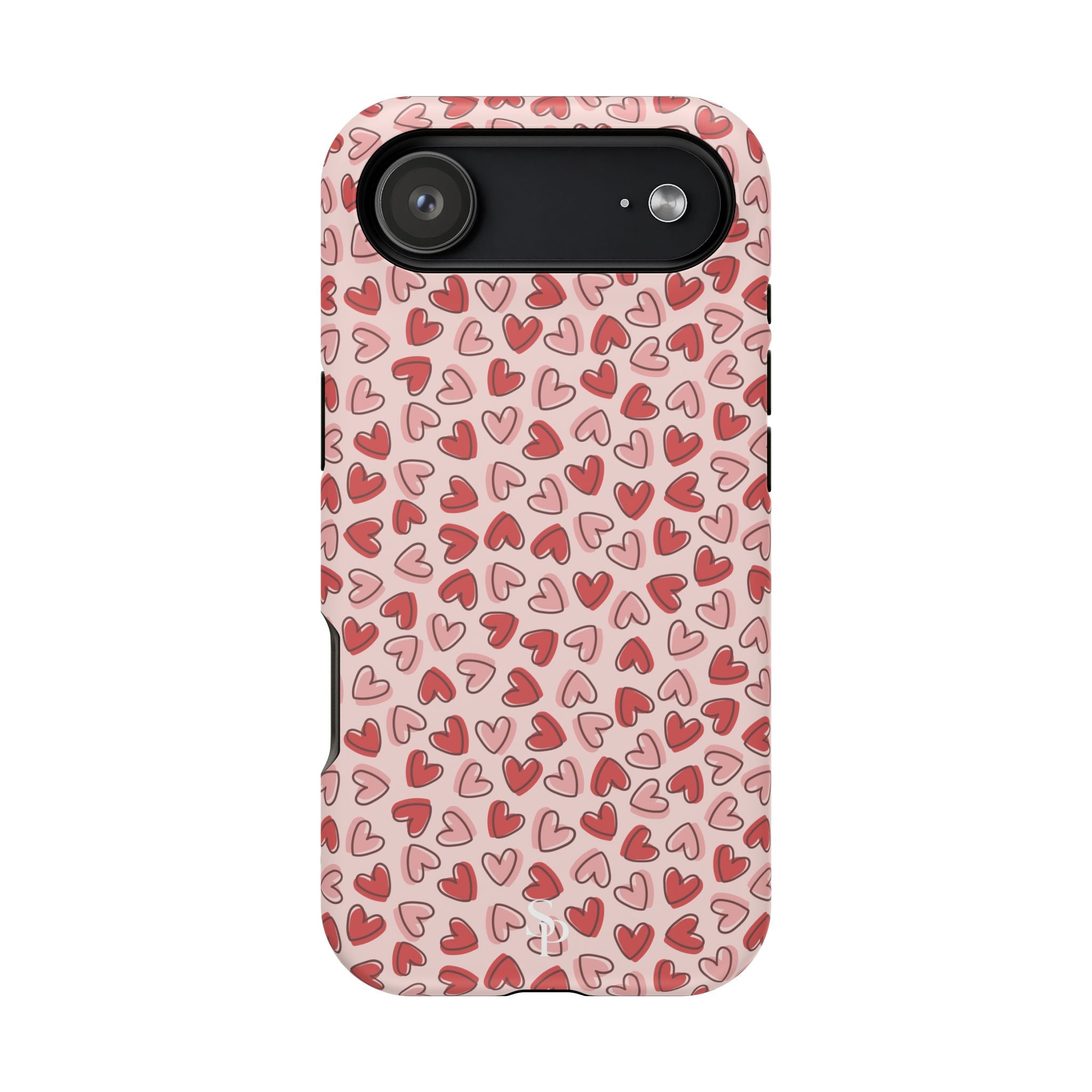 Heart Pattern Impact-Resistant Phone Case - Stylish Protection for Valentine's Day & Everyday Love