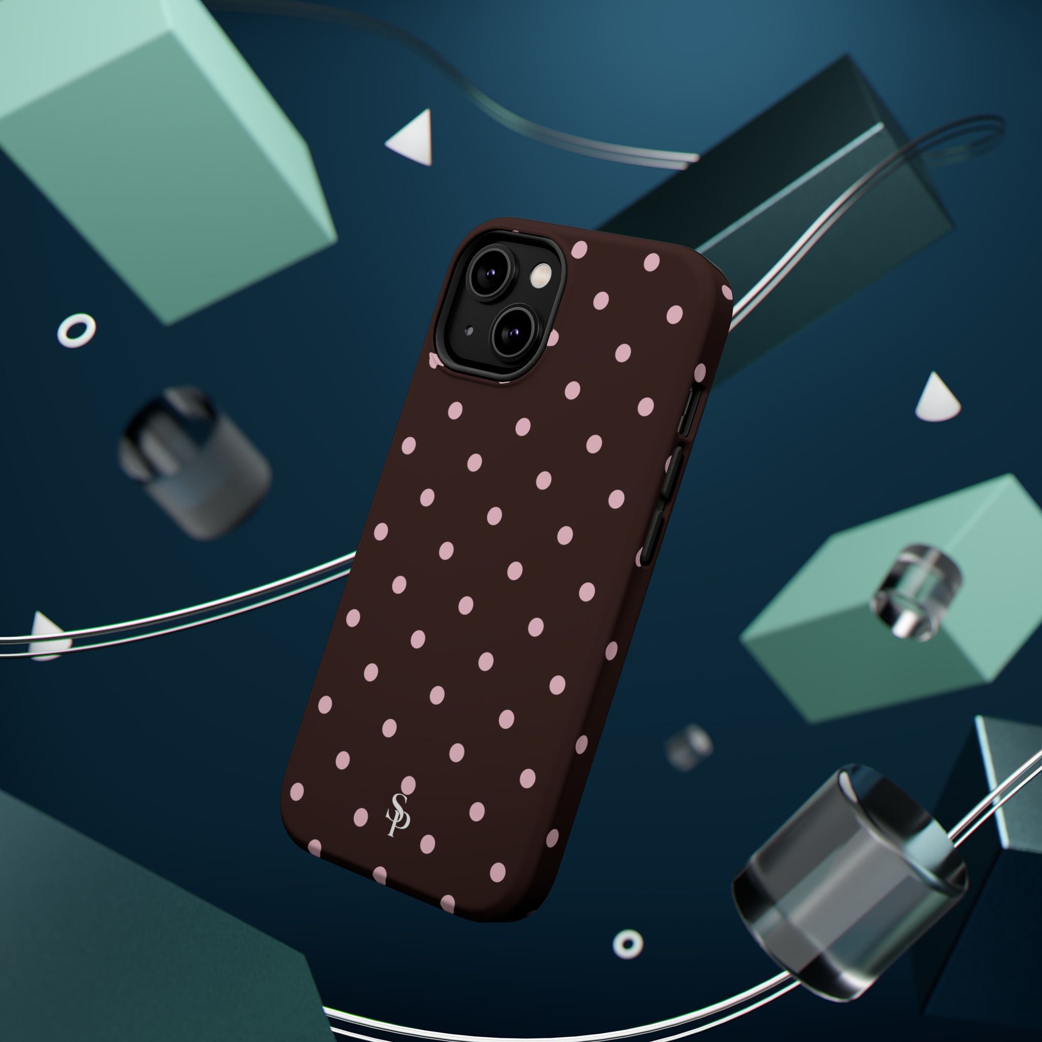 Brown Polka Dot Magnetic Impact-Resistant Phone Case