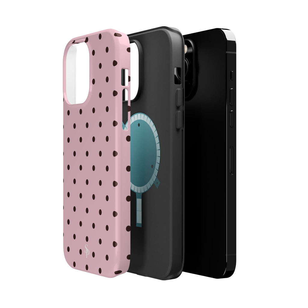 Pink Polka Dot Magnetic Case