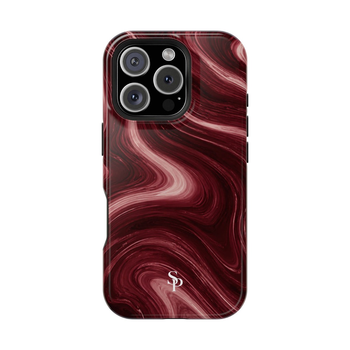 Burgundy Marble Magnetic Phone Case