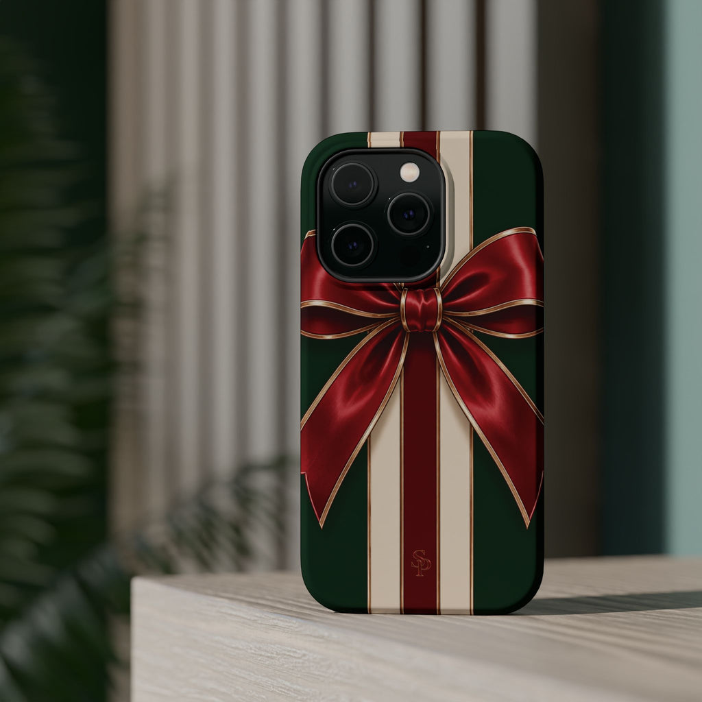 Christmas Gift Bow Magnetic Phone Case
