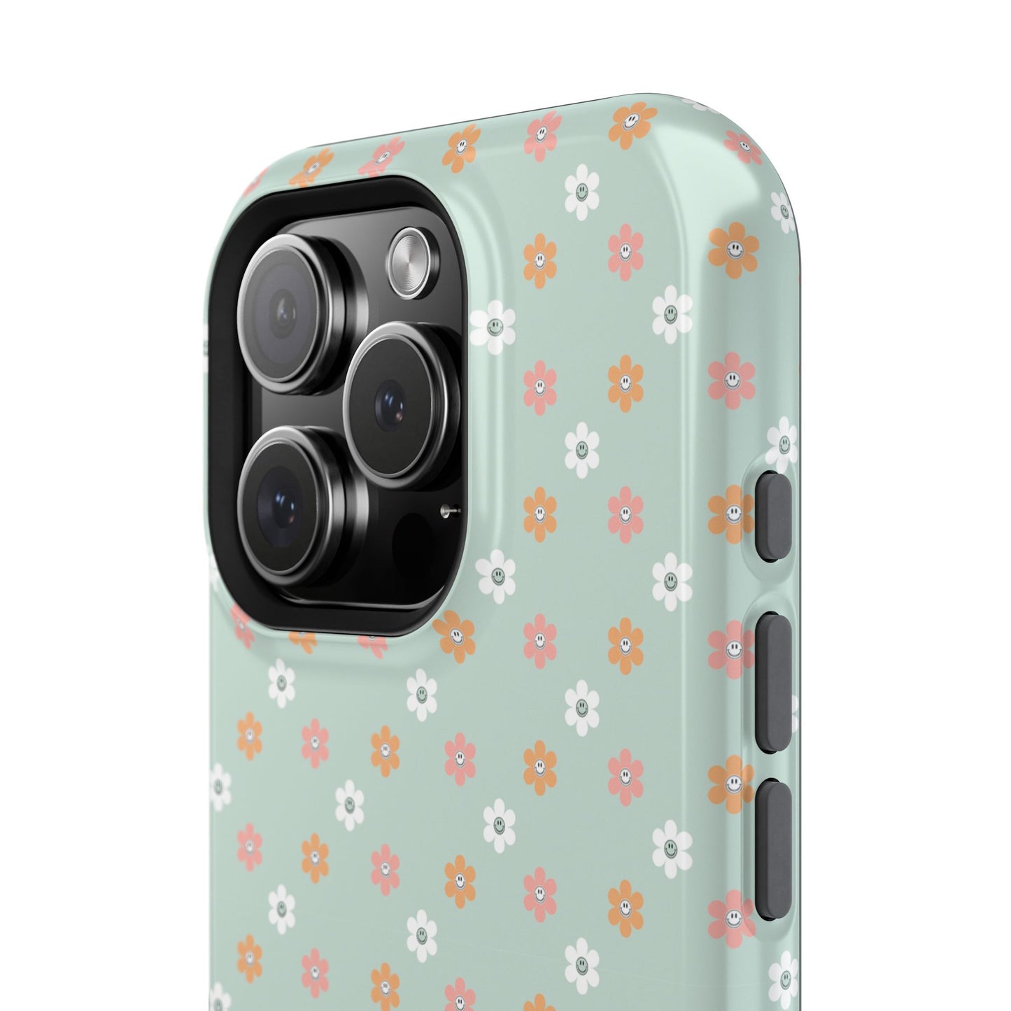 Floral Smiley Impact-Resistant Cases