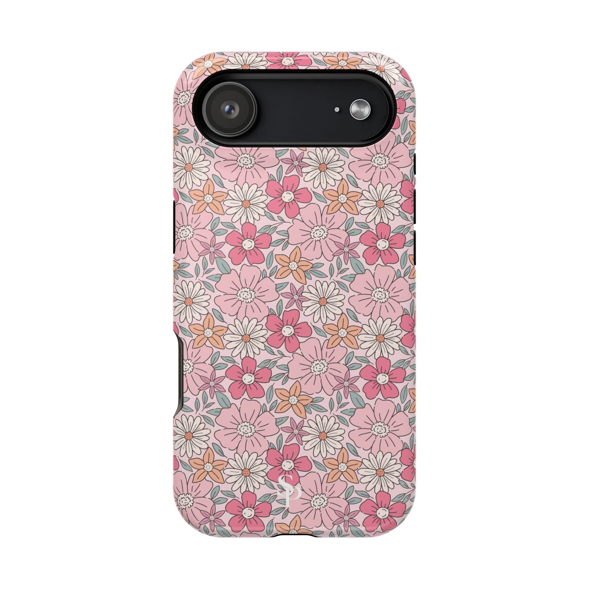 Pink Flowers Impact-Resistant Case