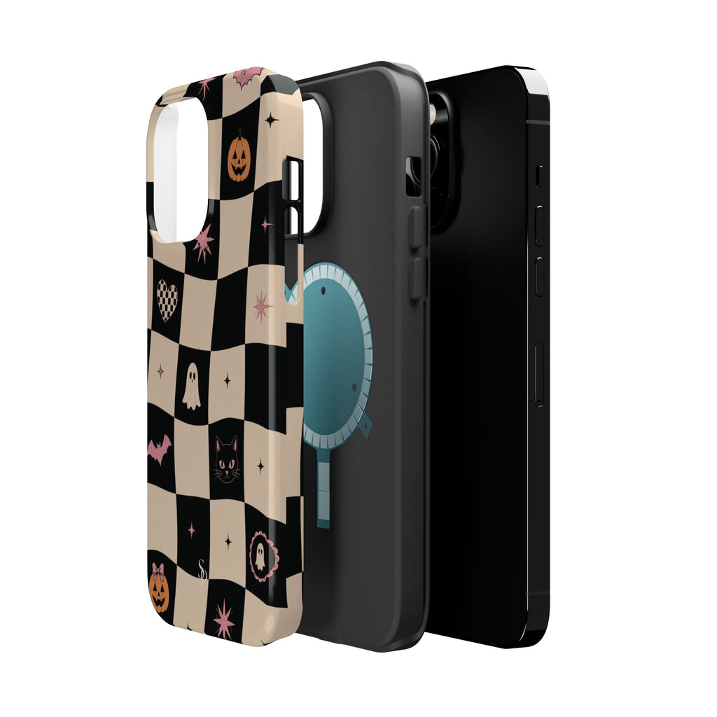 Halloween Checkerboard Magnetic Phone Case