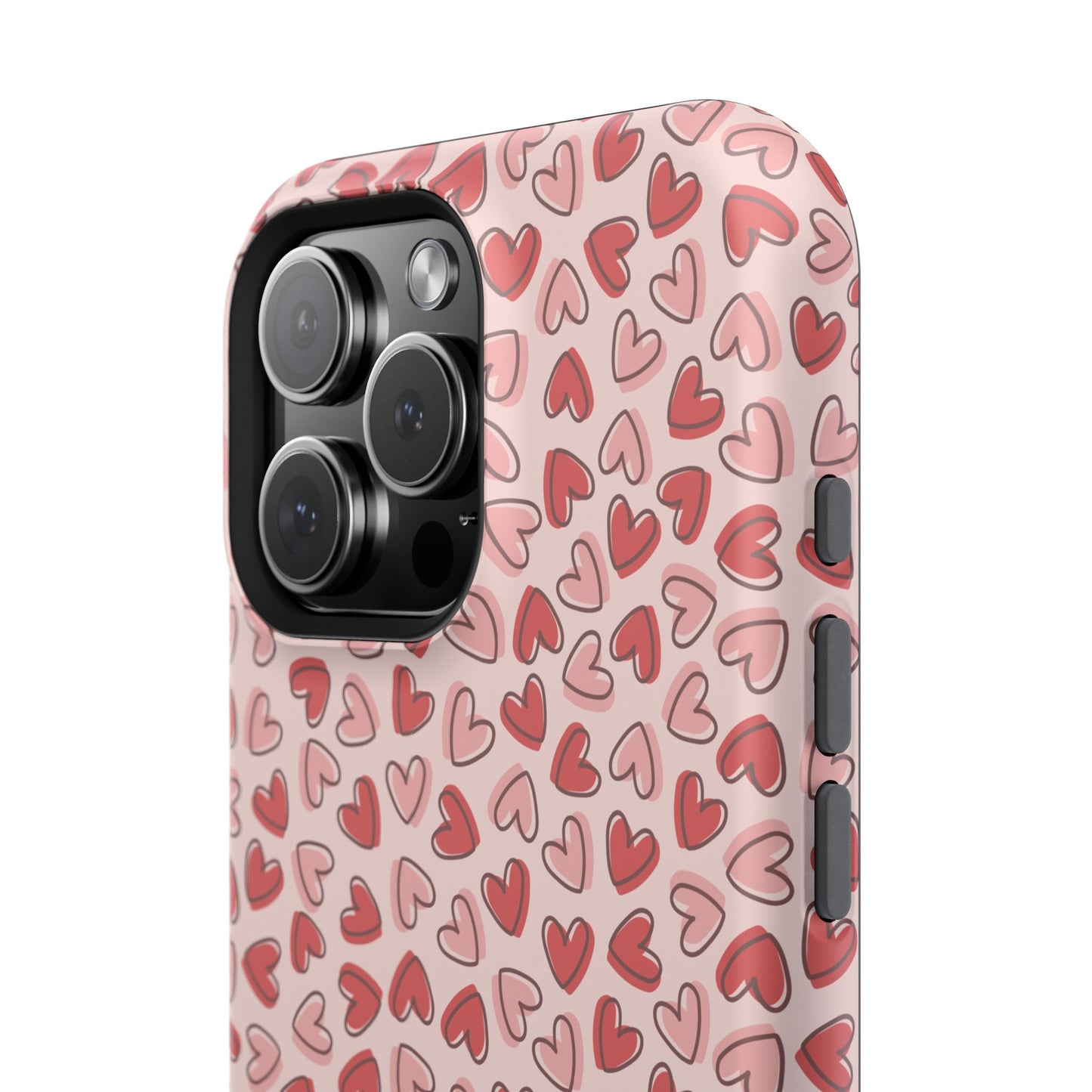 Heart Pattern Impact-Resistant Phone Case - Stylish Protection for Valentine's Day & Everyday Love