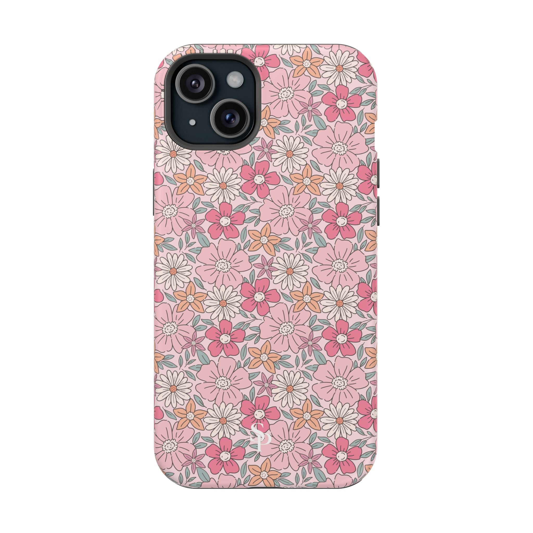 Pink Flowers Impact-Resistant Case