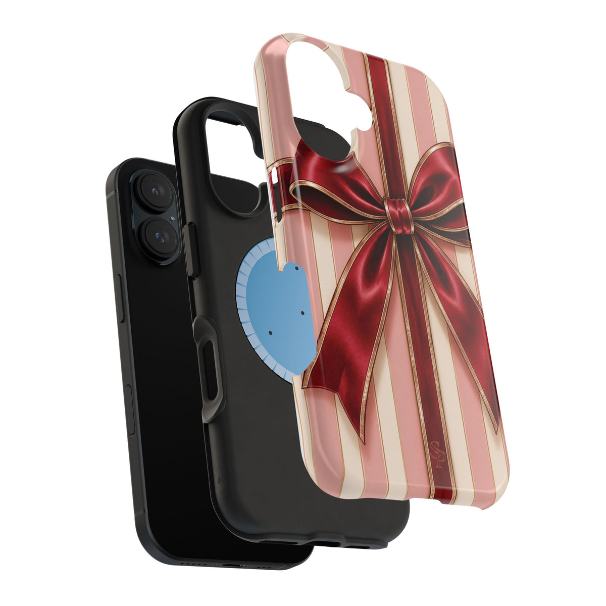 Red Bow Gift Wrap Magnetic Phone Case