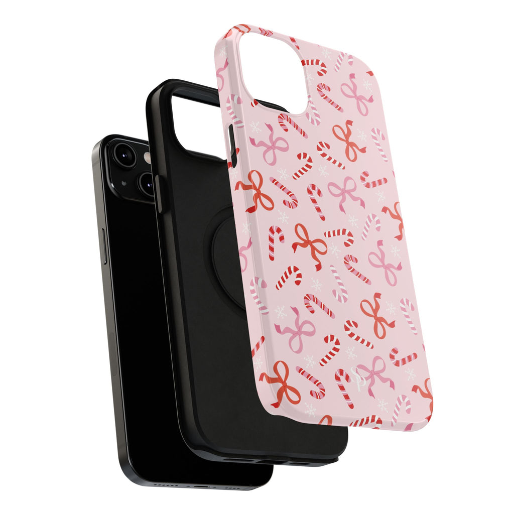 Candy Cane Impact-Resistant Phone Case - Limited Edition