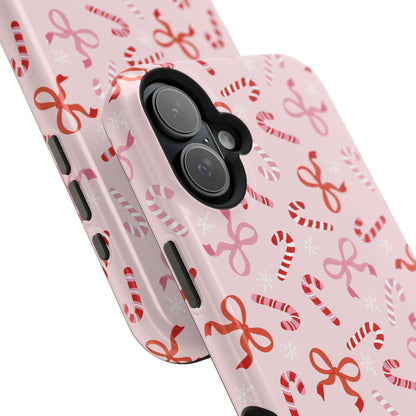 Candy Cane Impact-Resistant Phone Case - Limited Edition