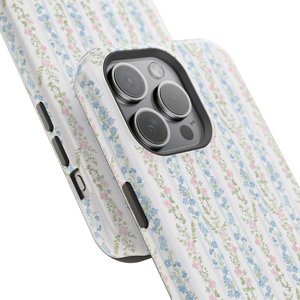 Pastel Floral Pattern Magnetic Tough Case