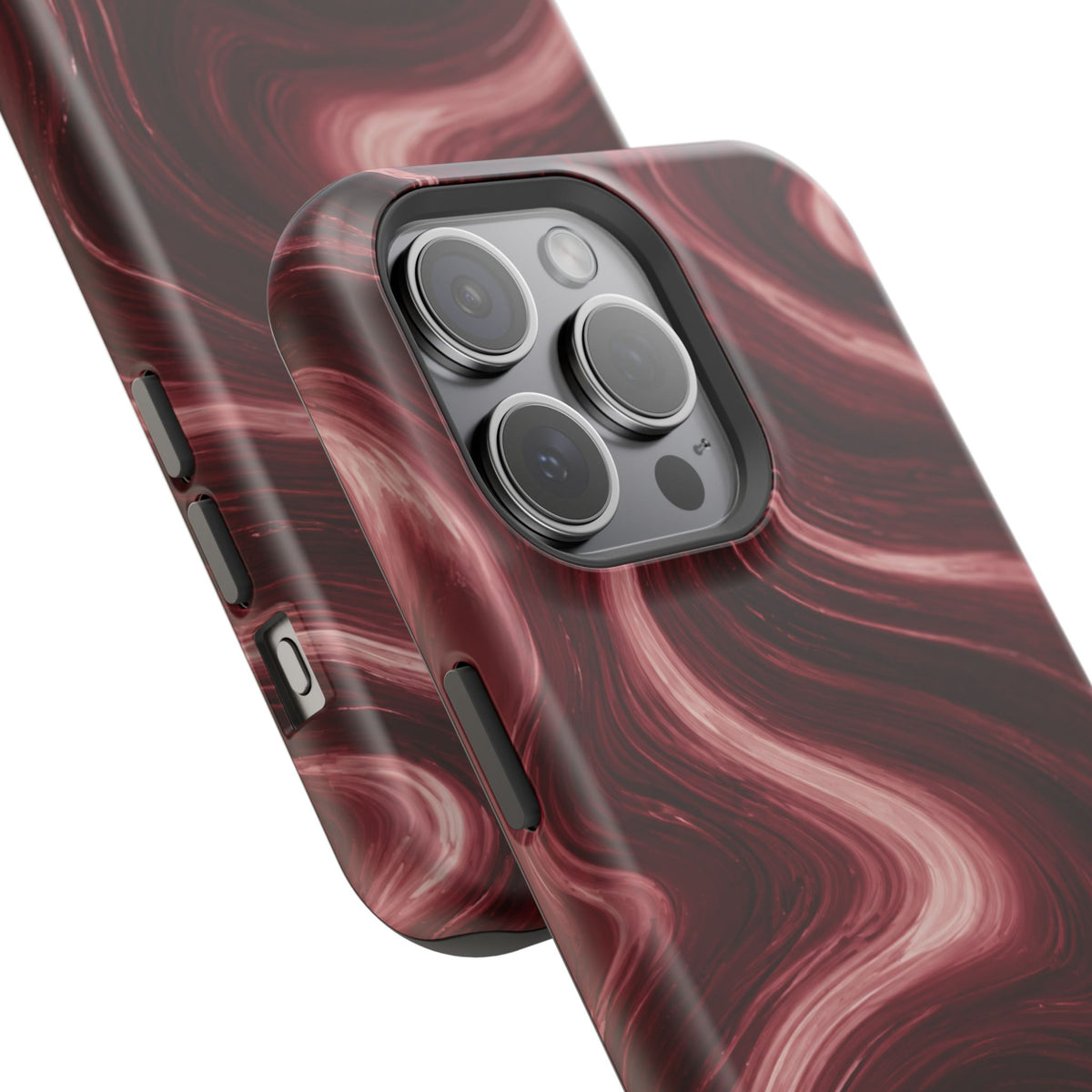 Burgundy Marble Magnetic Phone Case