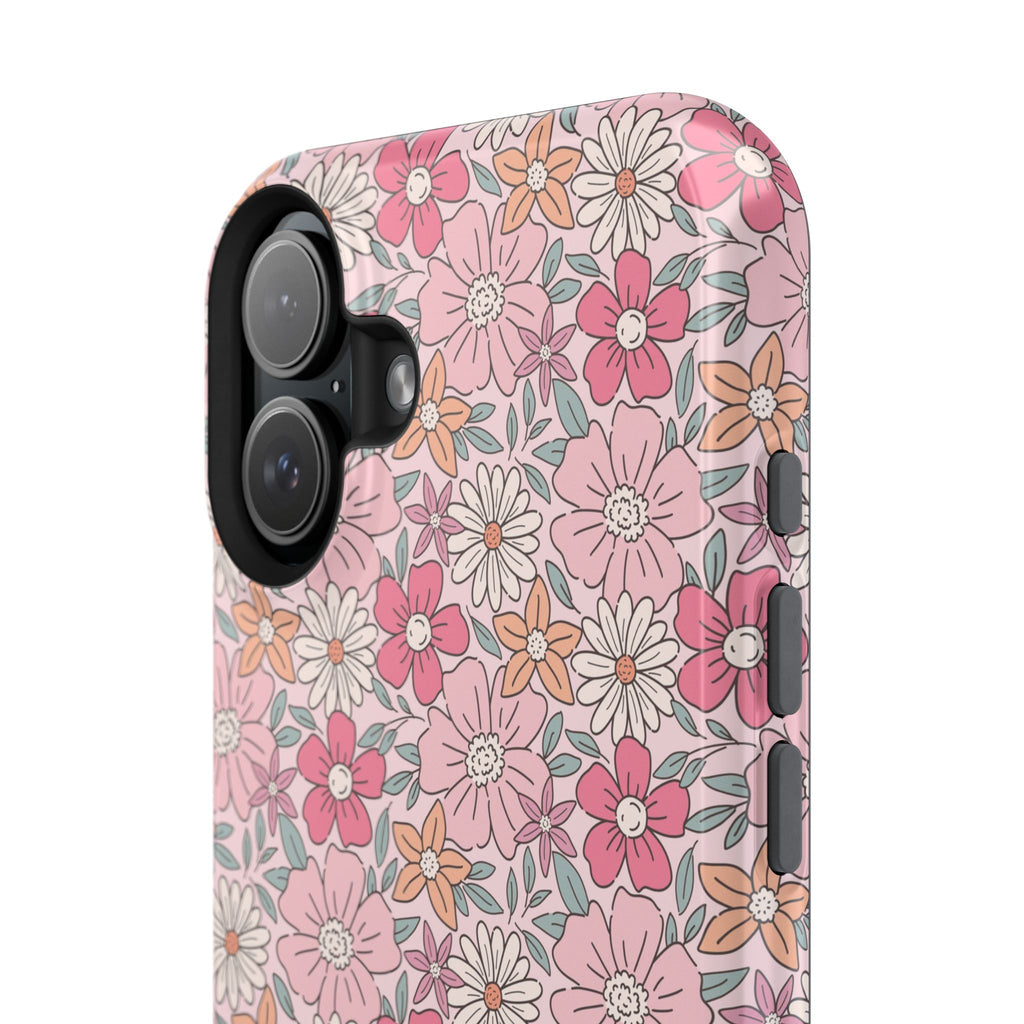 Pink Flowers Impact-Resistant Case