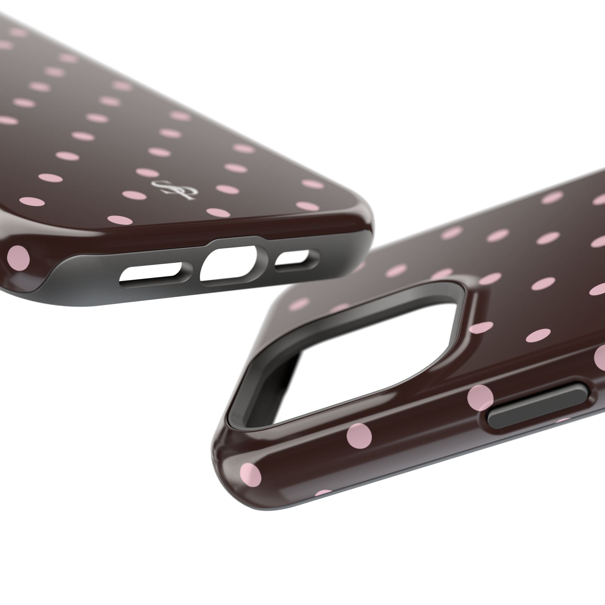 Brown Polka Dot Magnetic Impact-Resistant Phone Case