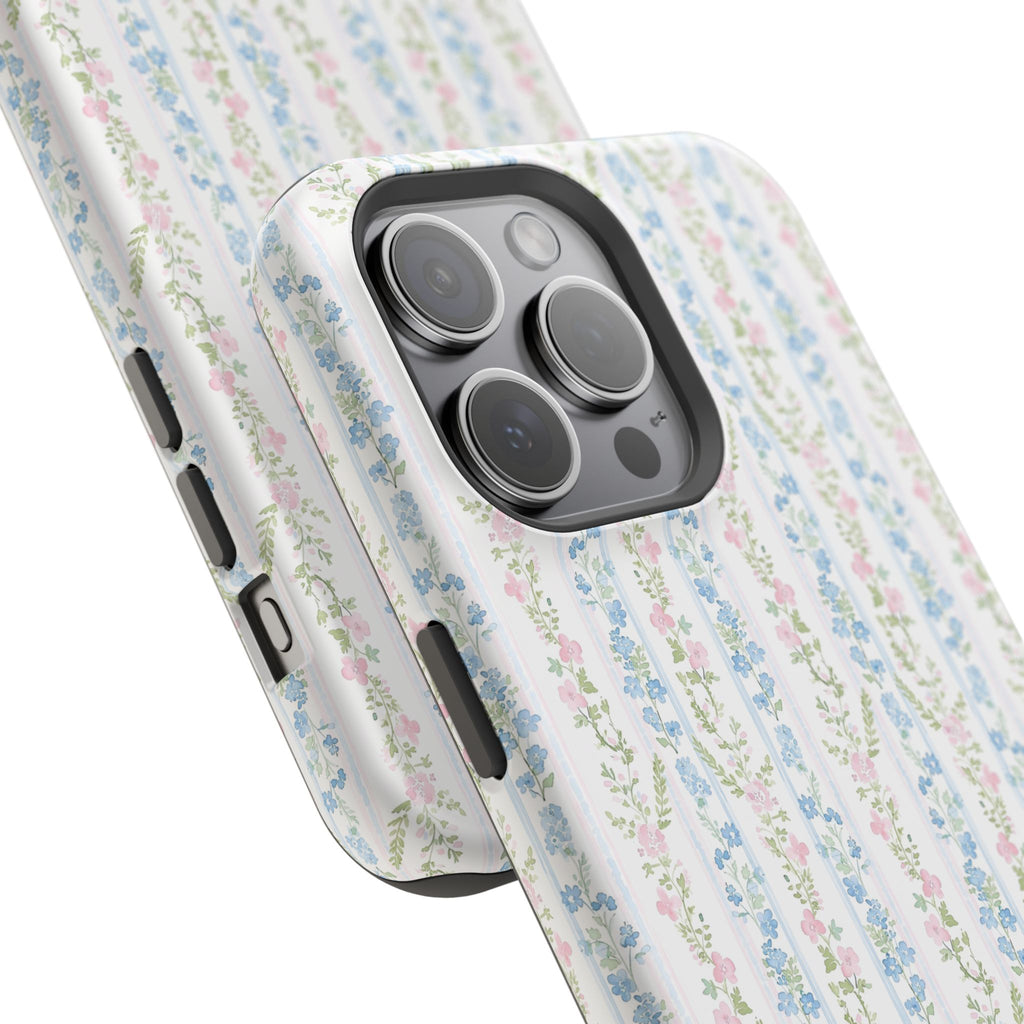 Pastel Floral Pattern Magnetic Tough Case