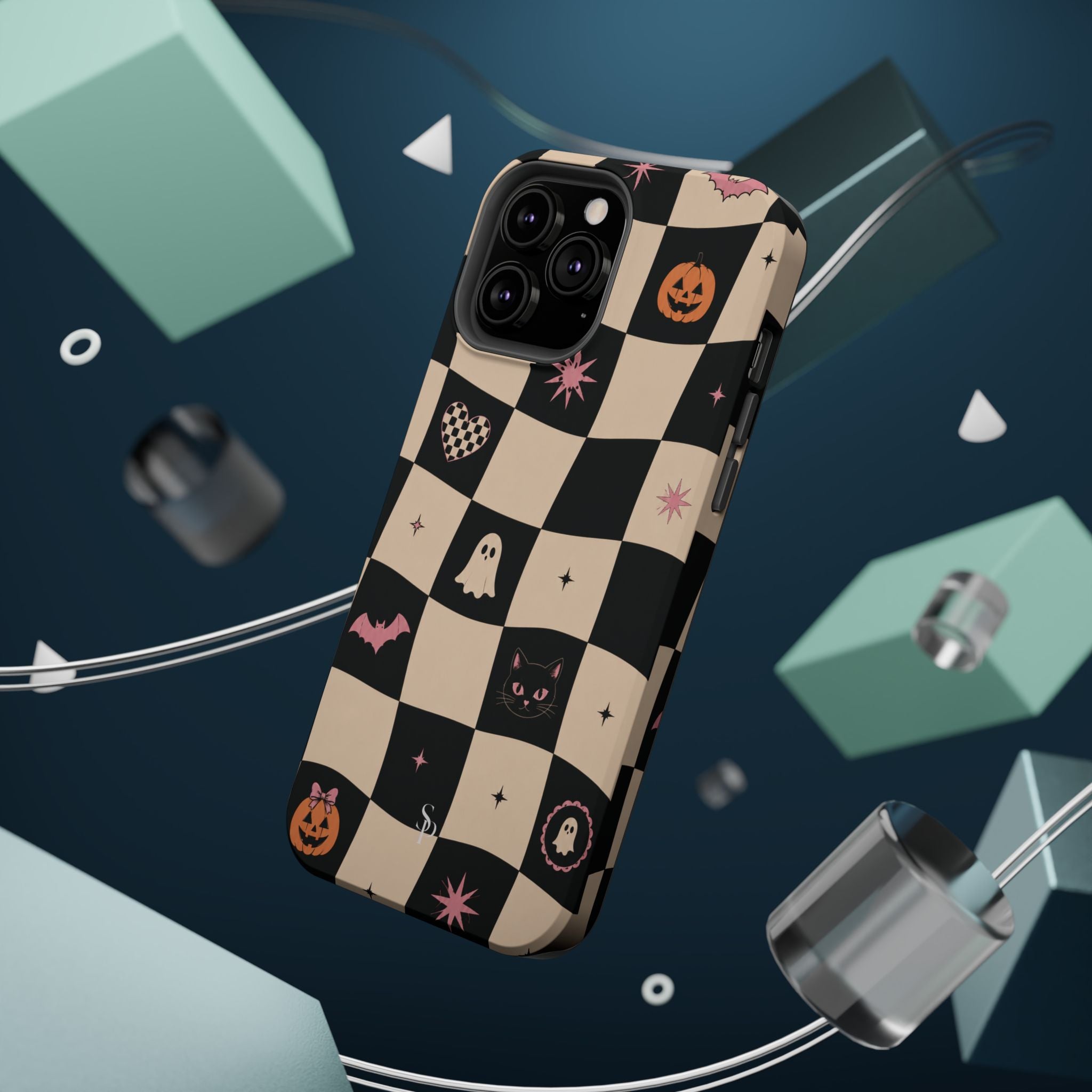 Halloween Checkerboard Magnetic Phone Case