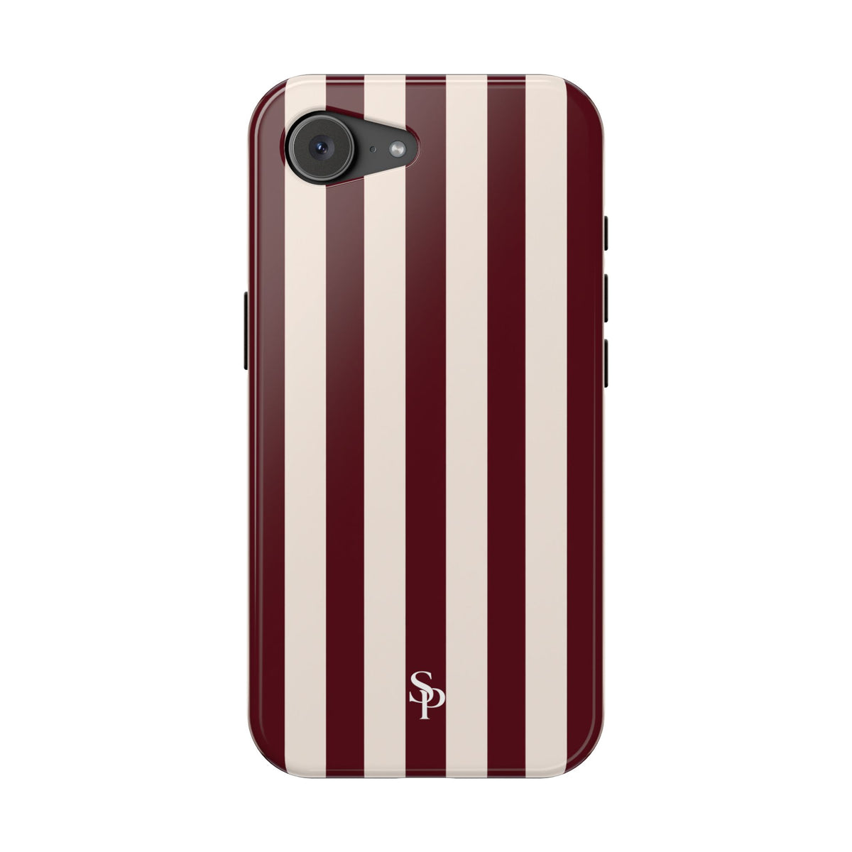 Burgundy Striped Magnetic Phone Case