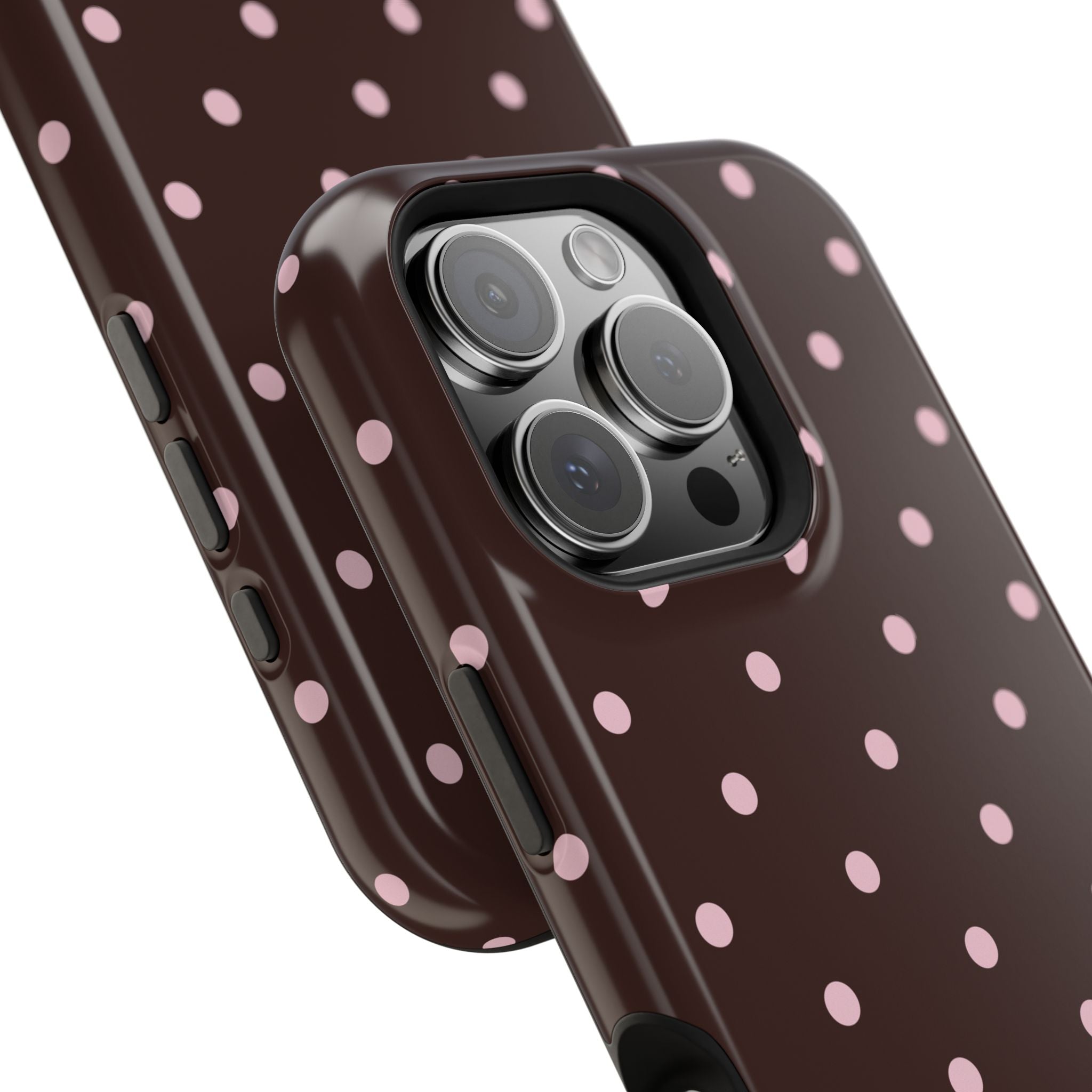 Brown Polka Dot Magnetic Impact-Resistant Phone Case
