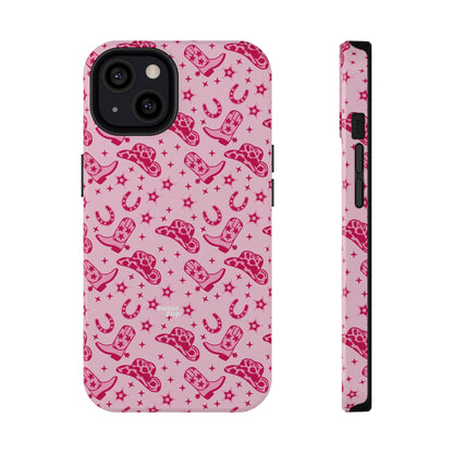 Pink Cowgirl Impact-Resistant Case