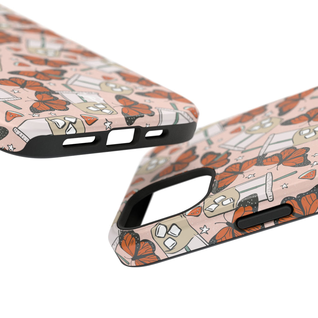 Iced Coffee & Butterfly Impact-Resistant Cases