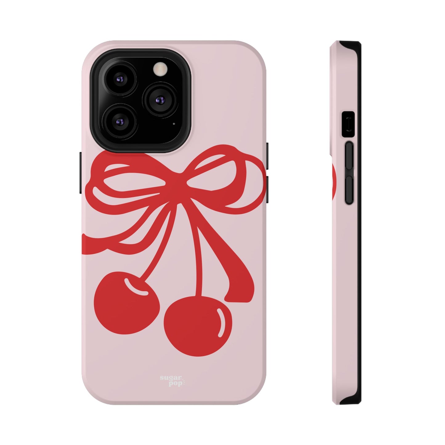 Cherry Bow Impact-Resistant Phone Case