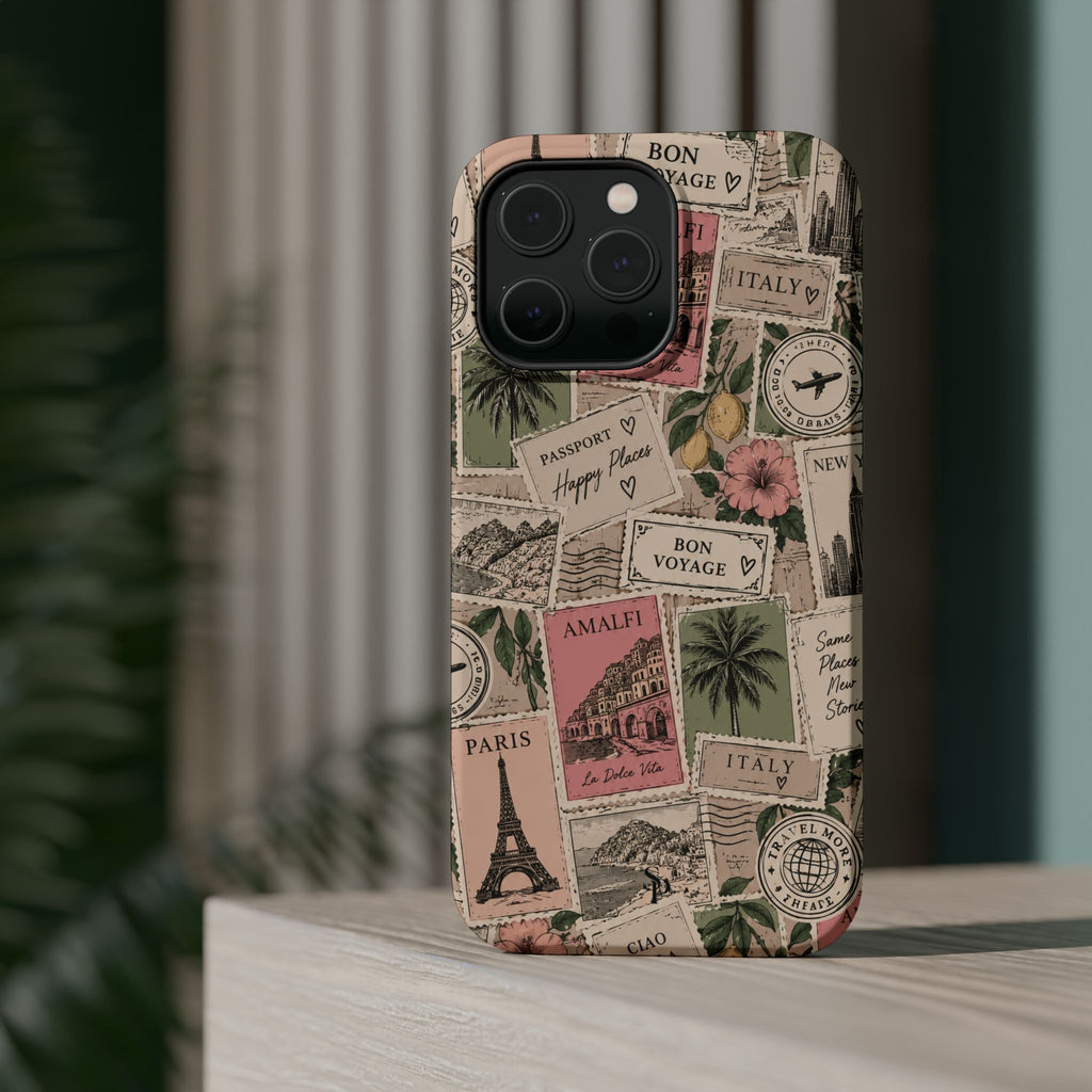 Travel Passport Stamp Magnetic Impact-Resistant Case