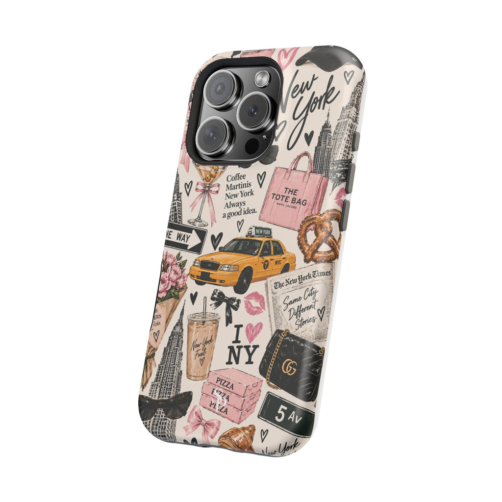 Pink New York Magnetic Phone Case