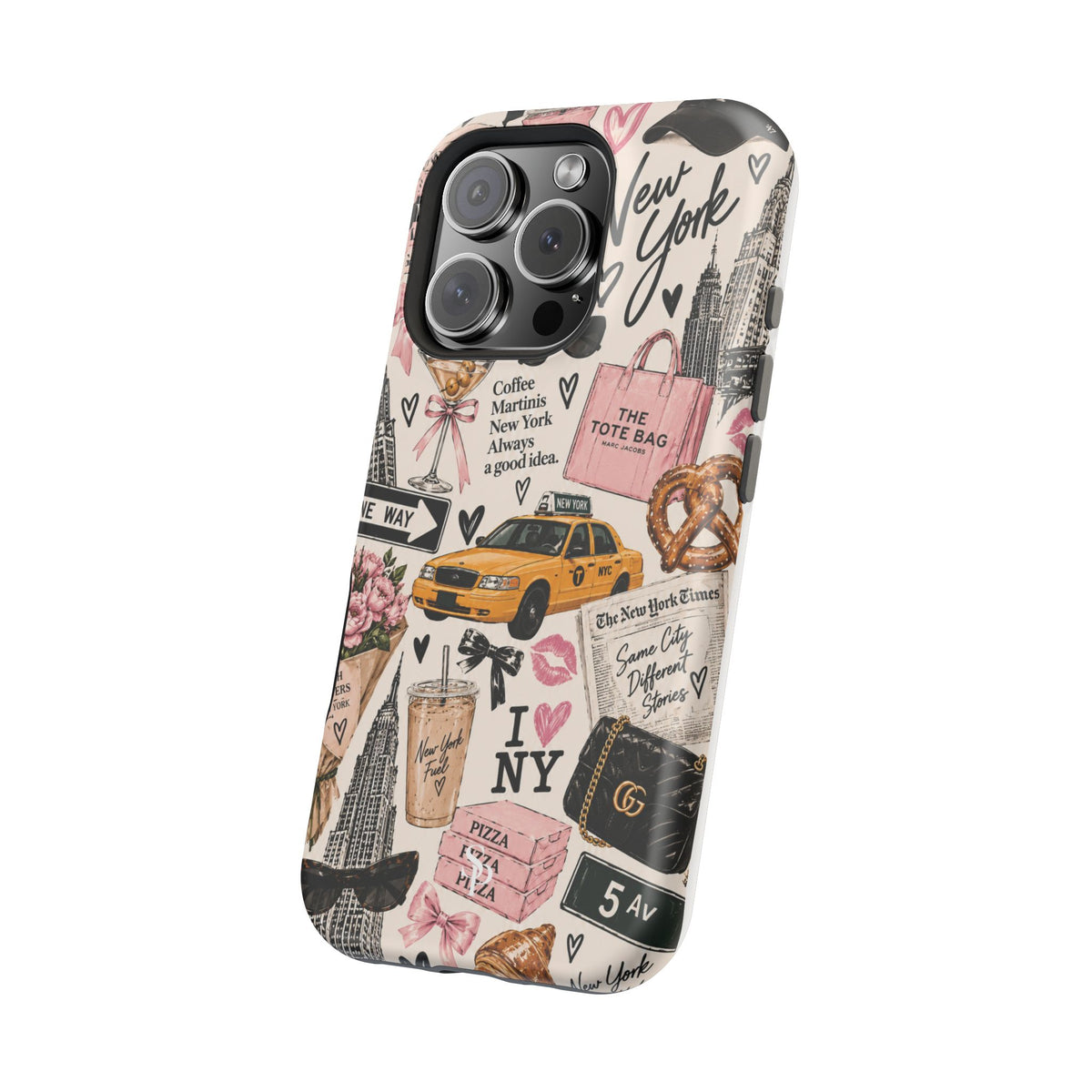Pink New York Magnetic Phone Case