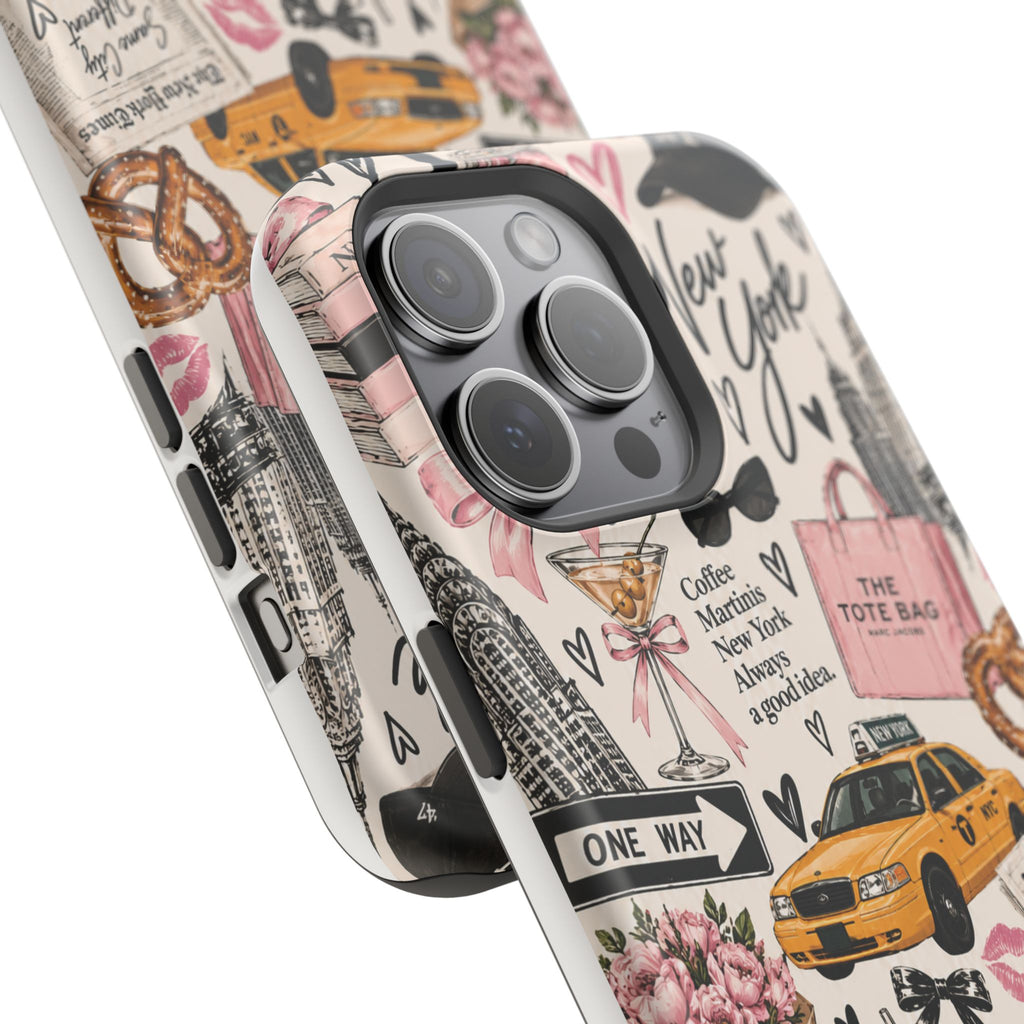 Pink New York Magnetic Phone Case