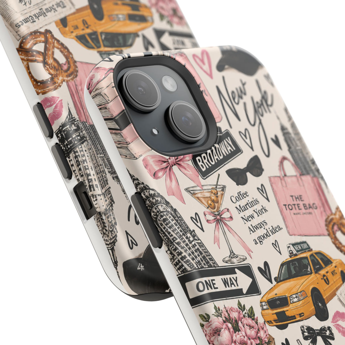 Pink New York Magnetic Phone Case