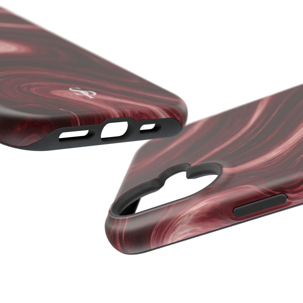 Burgundy Marble Magnetic Phone Case