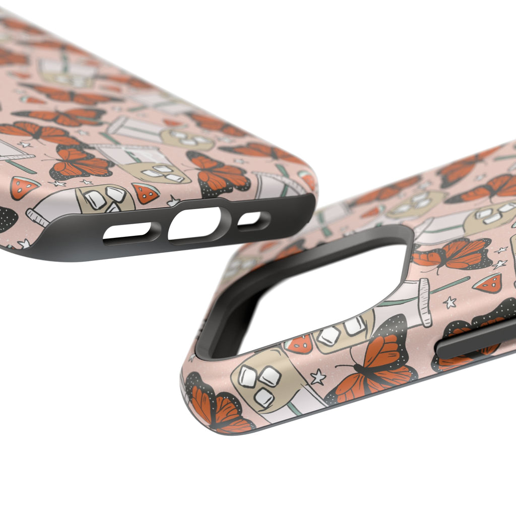 Iced Coffee & Butterfly Impact-Resistant Cases