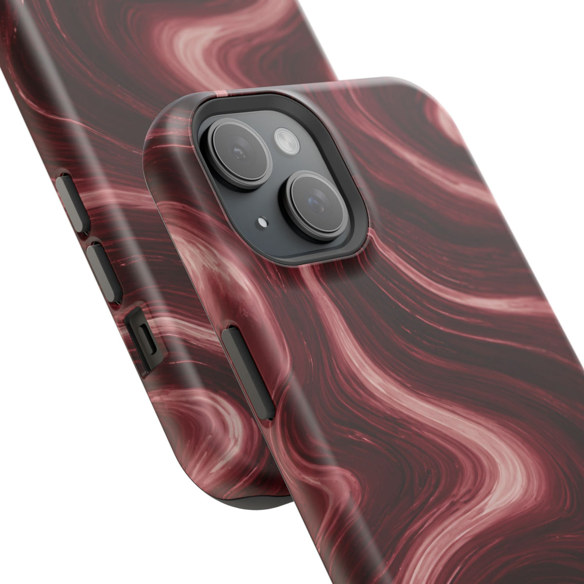 Burgundy Marble Magnetic Phone Case