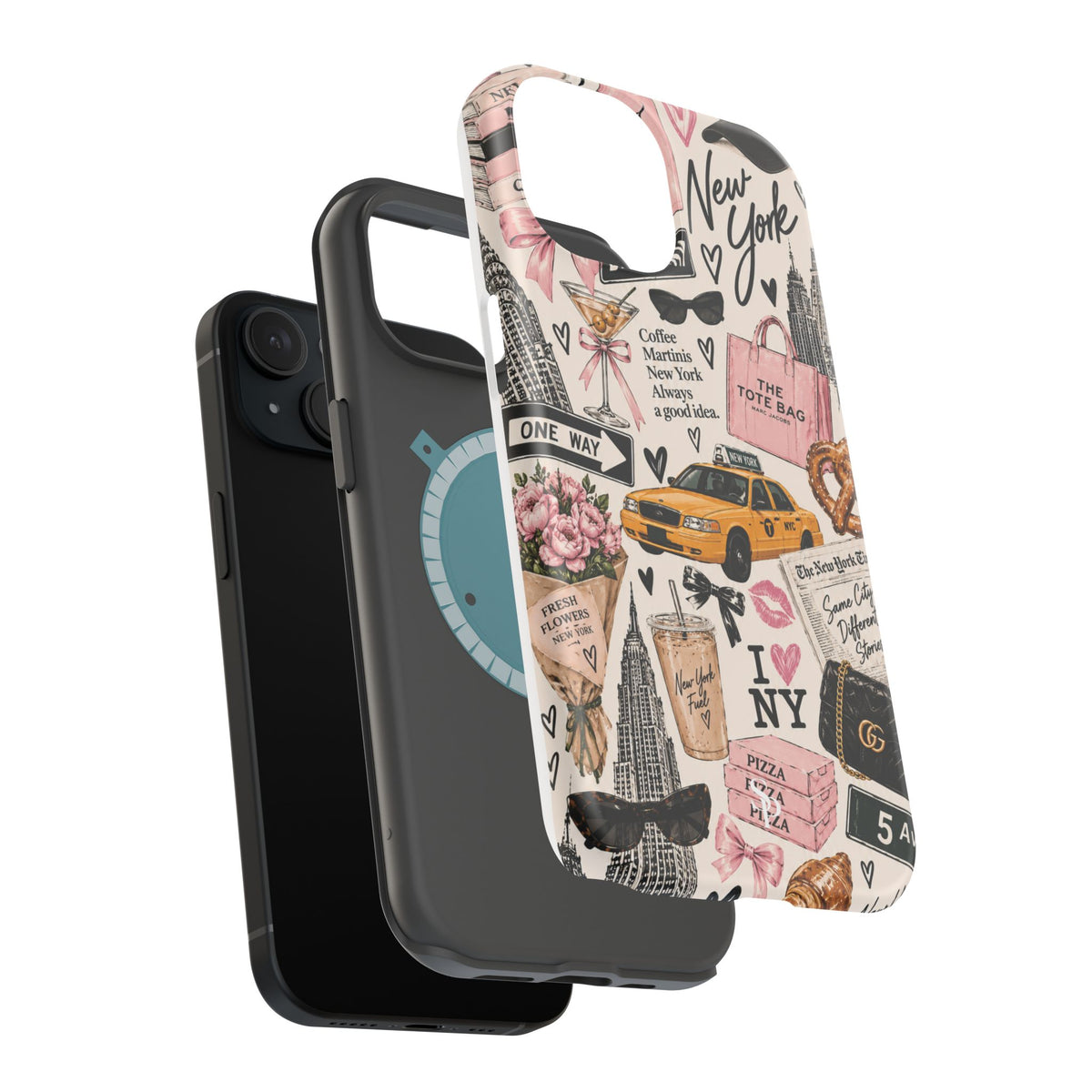 Pink New York Magnetic Phone Case