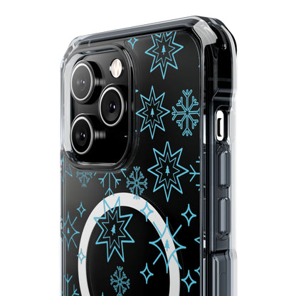 Snowflake Magnetic Clear Impact Case - Stylish & Durable iPhone Protection