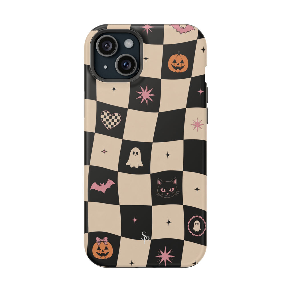 Halloween Checkerboard Magnetic Phone Case
