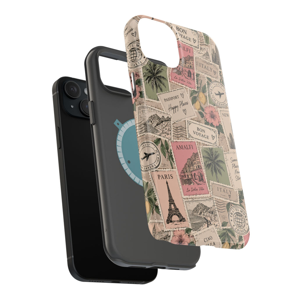 Travel Passport Stamp Magnetic Impact-Resistant Case
