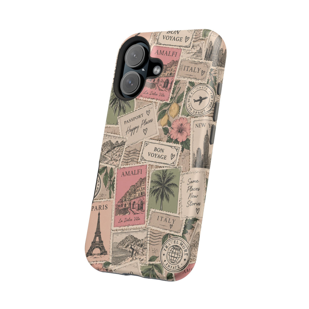 Travel Passport Stamp Magnetic Impact-Resistant Case