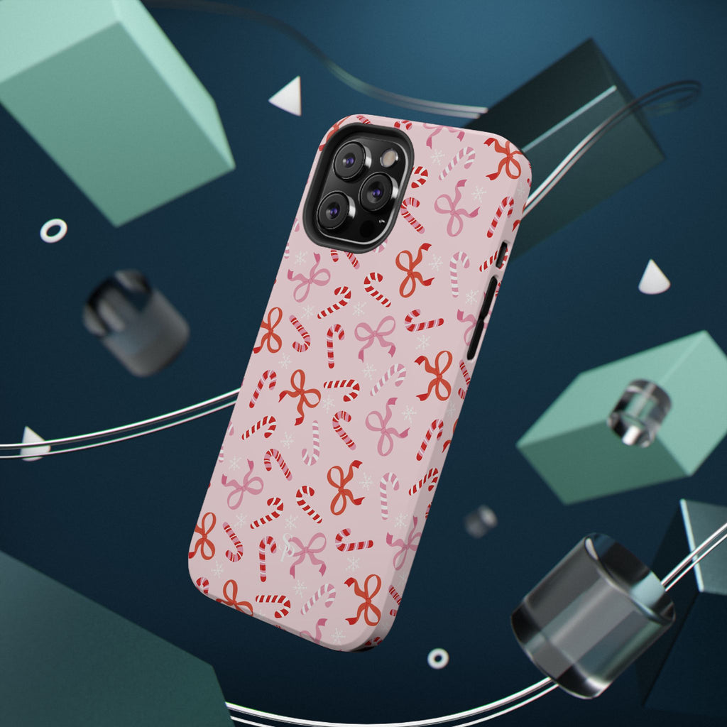 Candy Cane Impact-Resistant Phone Case - Limited Edition