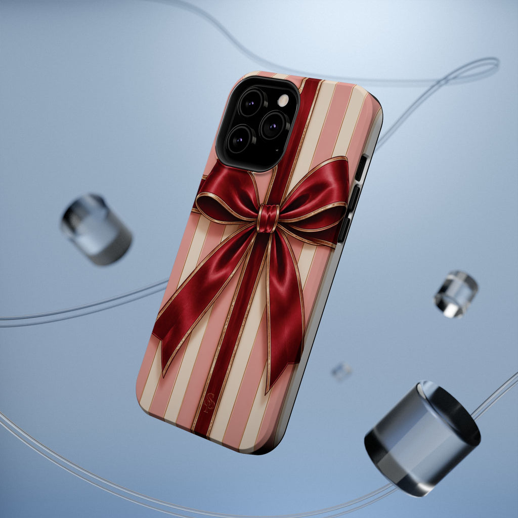 Red Bow Gift Wrap Magnetic Phone Case