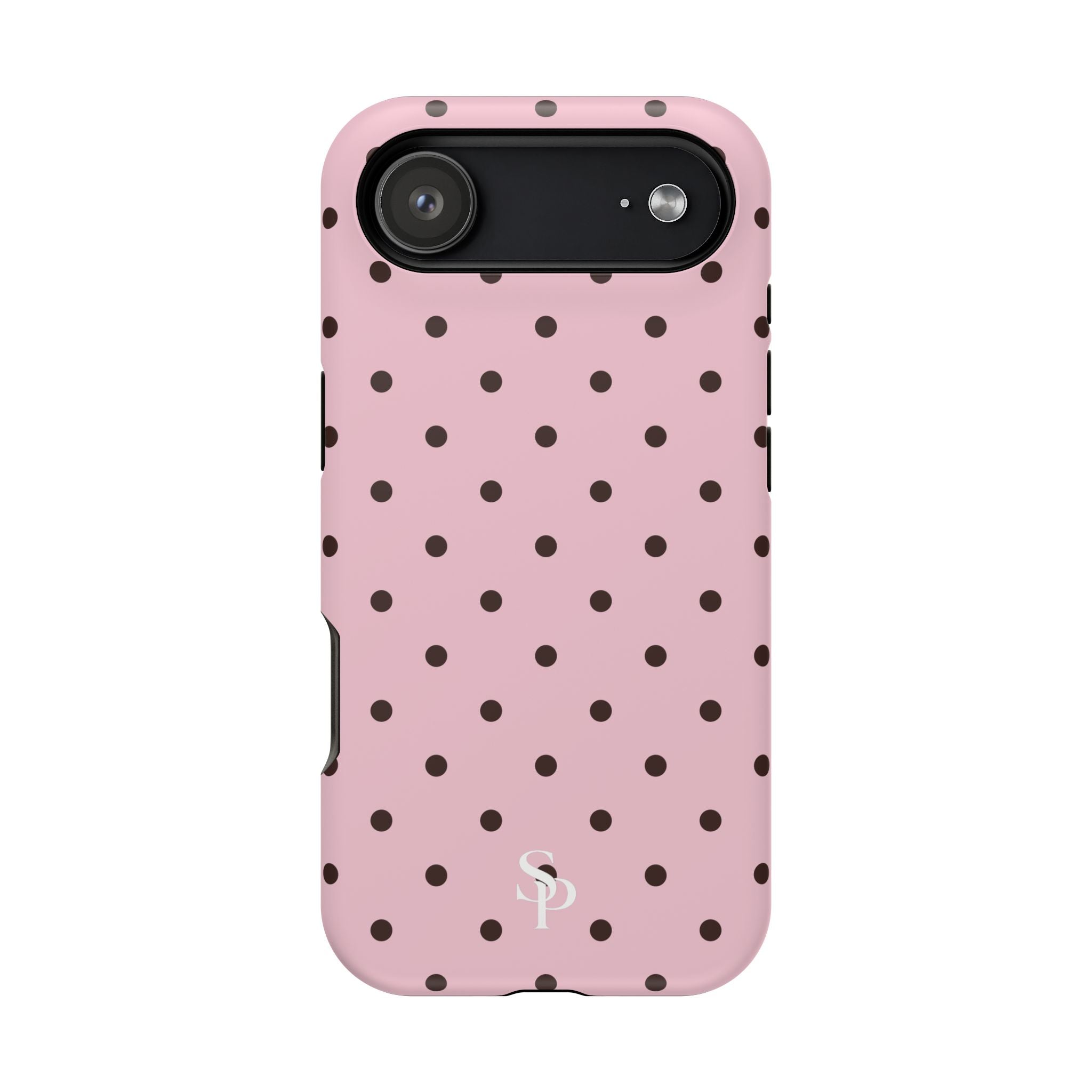 Pink Polka Dot Magnetic Impact Phone Case