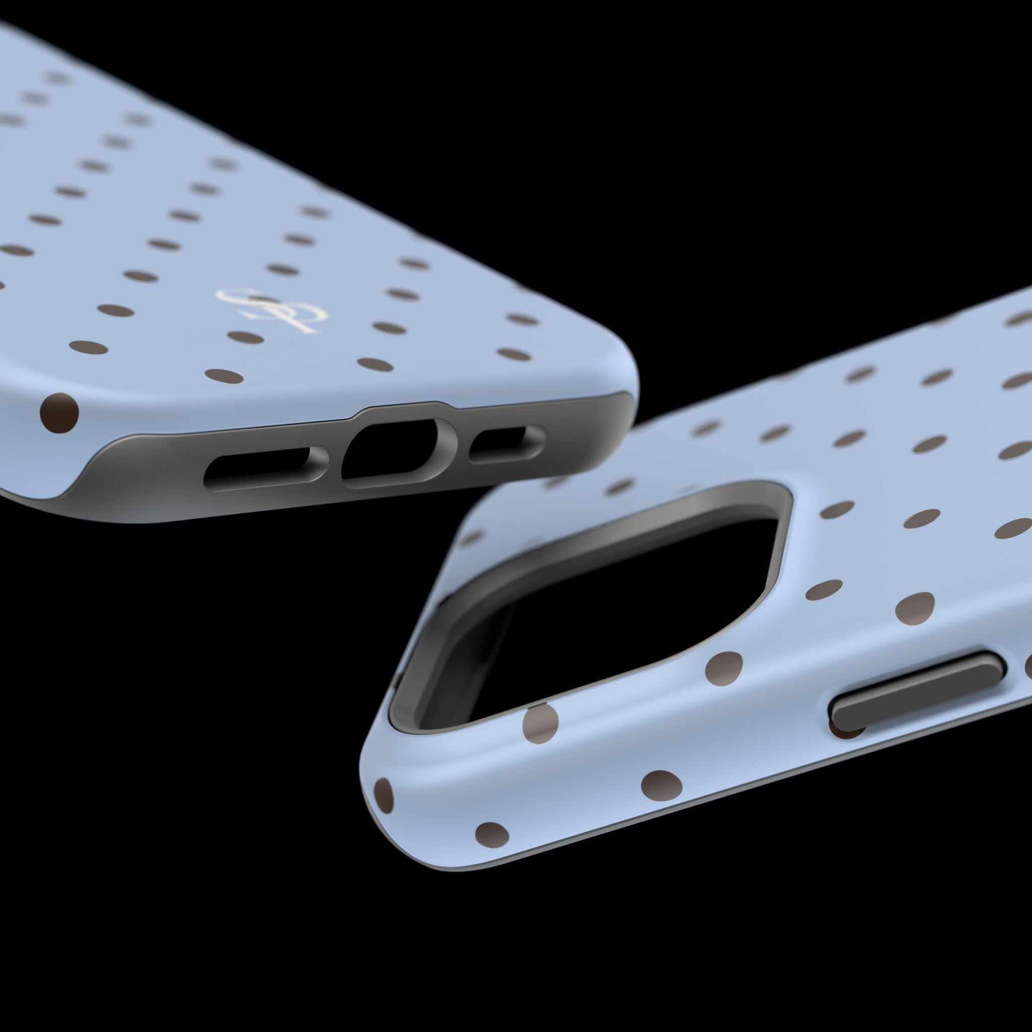 Blue Polka Dot Magnetic Impact Phone Case