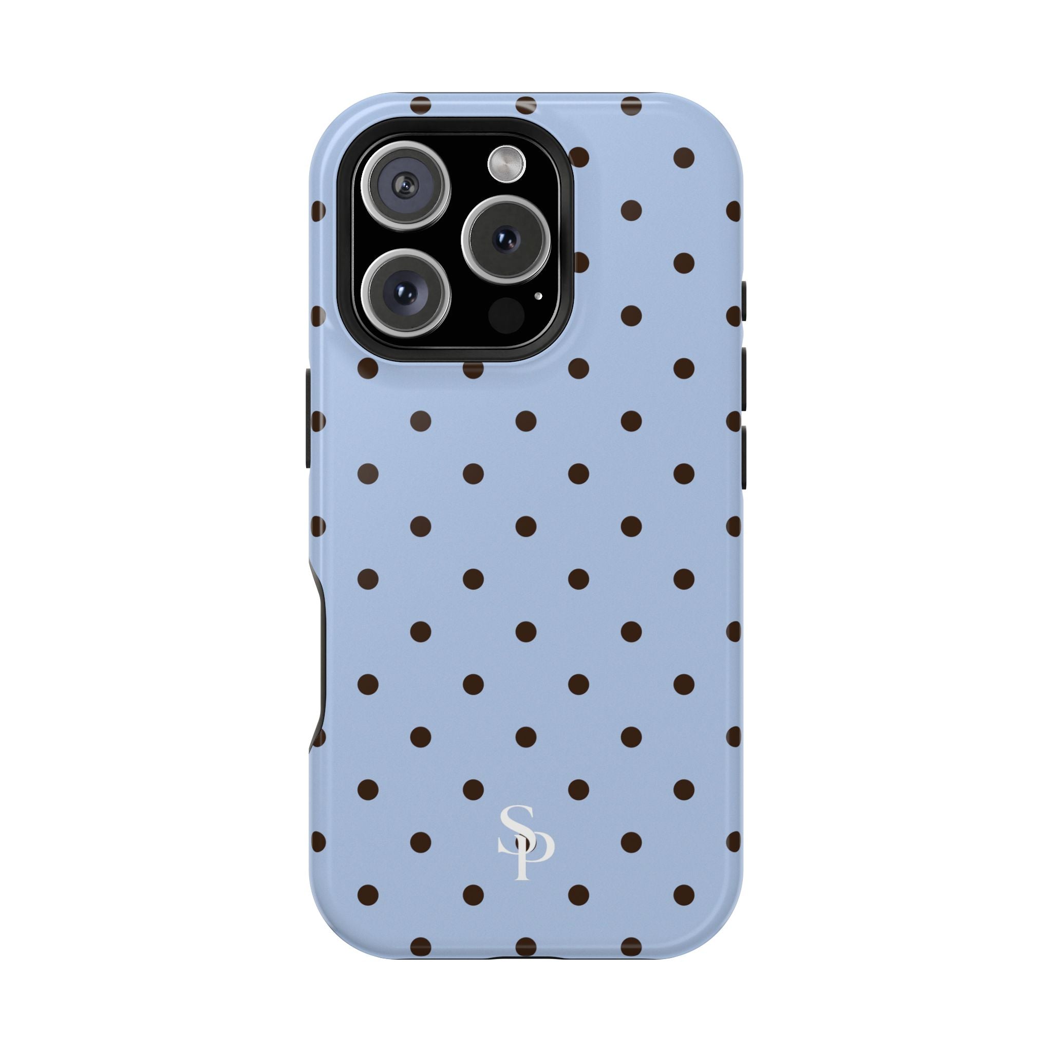 Blue Polka Dot Magnetic Impact Phone Case