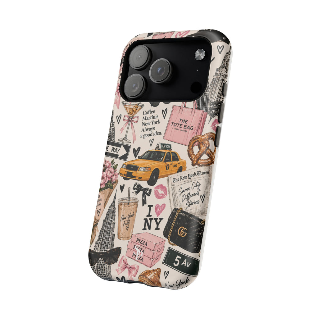 Pink New York Magnetic Phone Case